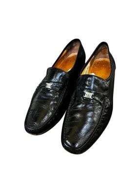 Crockett & Jones Black Leather Slip On Loafers 11.5 men’s